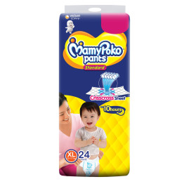 MamyPoko Pants Standard Pant Style Diapers Extra Large - 24 PieceS